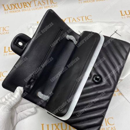 Chanel Classic Medium Handbag Black - Image 16