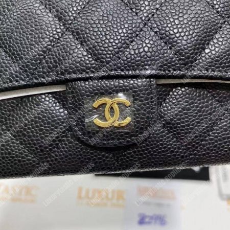 Chanel Classic Long Flap Wallet Black - Image 19