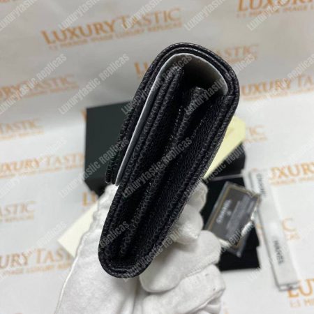 Chanel Classic Long Flap Wallet Black - Image 10