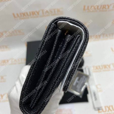 Chanel Classic Long Flap Wallet Black - Image 11
