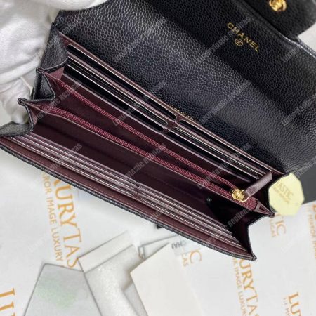 Chanel Classic Long Flap Wallet Black - Image 16