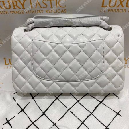 Chanel Medium Classic Handbag White - Image 7