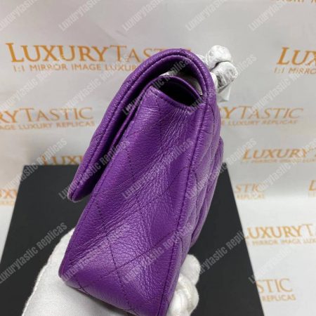 Chanel Medium Classic Handbag Purple - Image 11