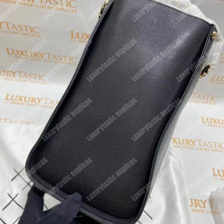 Chanel Studded Calfskin Small Deauville Tote Bag Gold-Tone - Image 13