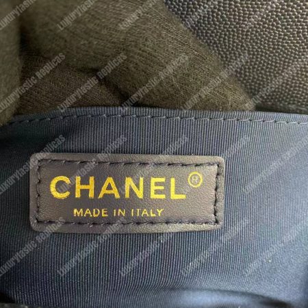 Chanel Boy Medium Handbag Navy Blue - Image 21
