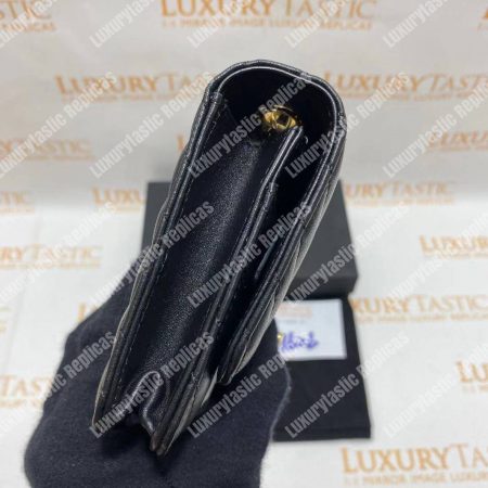 Chanel Wallet On Chain – WOC Chevron Lambskin Gold-Toned Metal Black - Image 14