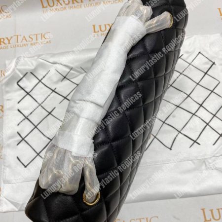 Chanel Classic Flap Maxi Black Lambskin-Gold Tone Metal - Image 11