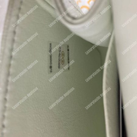 Chanel Classic Medium Handbag White - Image 17