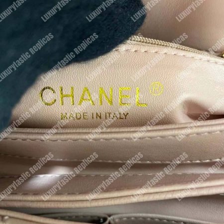 Chanel Small Flap Bag With Top Handle Pink-Gold - Image 19