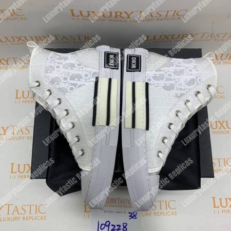 Dior “B23” High-Top Graded Dior Oblique Sneaker - Image 10