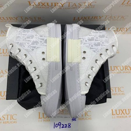 Dior “B23” High-Top Graded Dior Oblique Sneaker - Image 11
