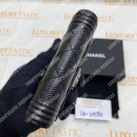 Chanel Boy Small Flap Wallet Black - Image 11