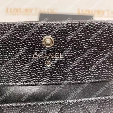 Chanel Boy Small Flap Wallet Black - Image 13