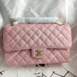 Chanel Caviar Quilted Small Double Flap Bag Pink Gold-Tone