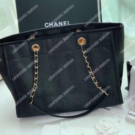 Chanel Large Shopping Bag Black - Image 4