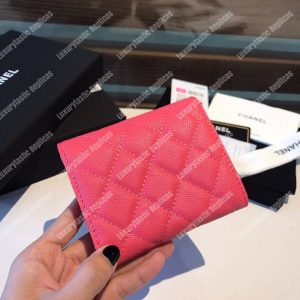 Chanel Classic Small Flap Wallet Pink - Image 6