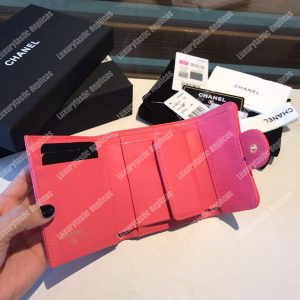 Chanel Classic Small Flap Wallet Pink - Image 5