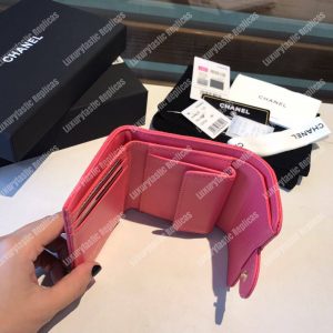 Chanel Classic Small Flap Wallet Pink - Image 7