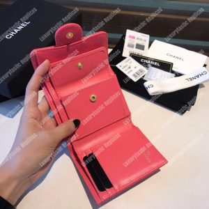 Chanel Classic Small Flap Wallet Pink - Image 4