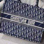 Dior Small Blue Dior Oblique Embroidered Dior Book Tote