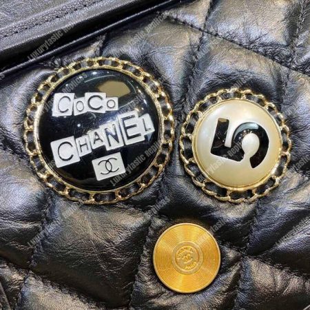 Chanel Large Shopping Bag With Charms - Image 3