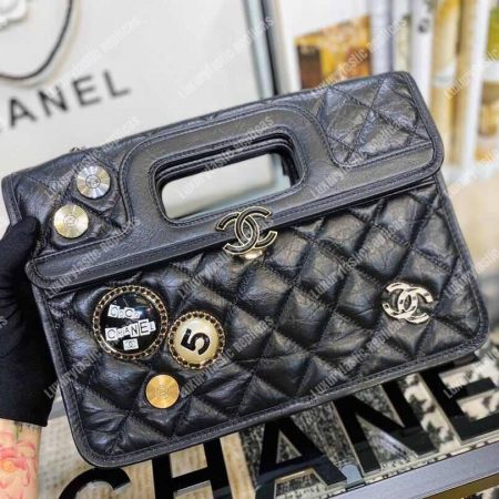Chanel Large Shopping Bag With Charms - Image 4