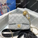 Chanel Mini Flap Bag Light Grey