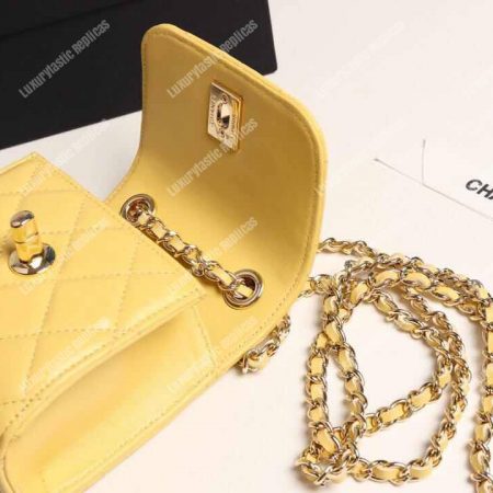 Chanel Clutch with Chain Yellow - Image 5