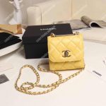 Chanel Clutch with Chain Yellow
