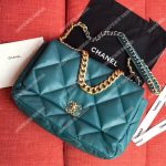 Chanel 19 Maxi Flap Bag Turquoise
