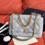 Chanel 19 Maxi Flap Bag Grey