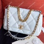 Chanel 19 Maxi Flap Bag White