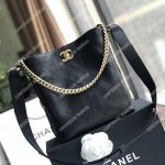 Chanel Hobo Handbag Black