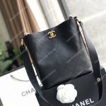 Chanel Hobo Handbag Black
