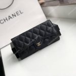Chanel Classic Long Flap Wallet Black