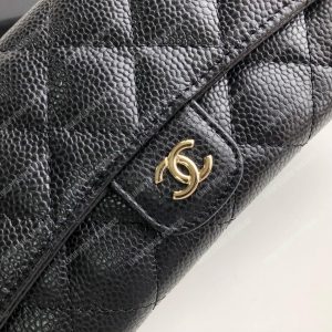 Chanel Classic Long Flap Wallet Black - Image 4