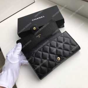 Chanel Classic Long Flap Wallet Black - Image 6
