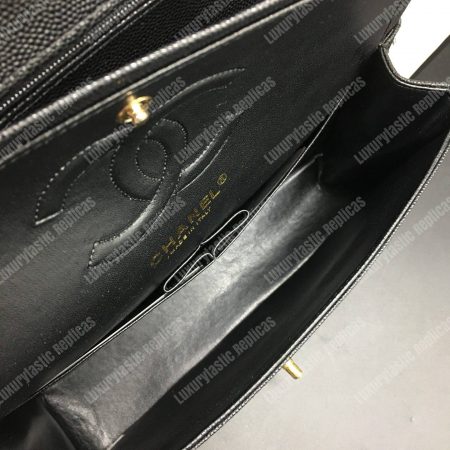 Chanel Classic Medium Handbag Black - Image 3