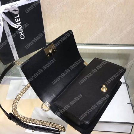 Chanel Medium Boy Handbag Black - Image 4