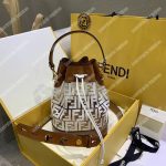 Fendi Mon Tresor Bag In Polyurethane White