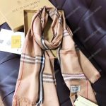 Burberry Check Cashmere Scarf Archive Beige
