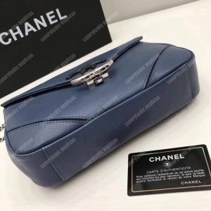 Chanel Medium Flap Bag Blue - Image 7