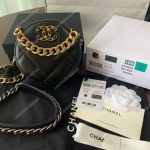 Chanel 19 Clutch With Chain Black
