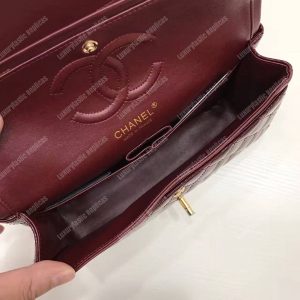 Chanel Classic Medium Flap Bag Burgundy - Image 3