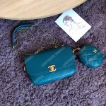 Chanel Flap Bag & Coin Purse Blue