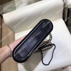 Chanel Clutch With Chain Blue And Black - Image 5