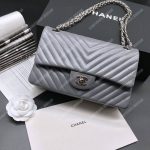 Chanel Classic Medium Handbag Grey