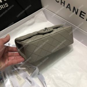 Chanel Mini Flap Bag Grey - Image 5