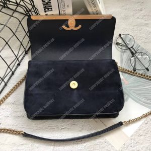 Chanel Classic Flap Bag Navy Blue - Image 5