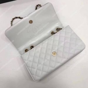 Chanel Flap Bag White - Image 5